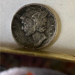 Mercury Head Winged Liberty Head Dimes. Dated: 1944, Philadelphia 90% Silver